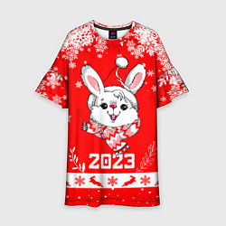 Детское платье Праздничный кролик 2023