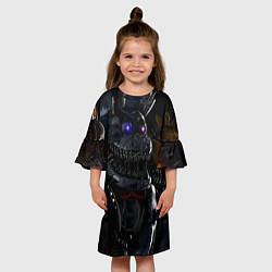Платье клеш для девочки Кошмарный Бoнни, цвет: 3D-принт — фото 2