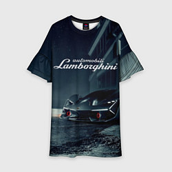 Платье клеш для девочки Lamborghini - power - Italy, цвет: 3D-принт