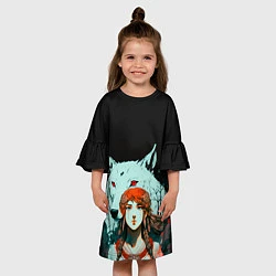 Платье клеш для девочки Принцесса мстительных духов, цвет: 3D-принт — фото 2