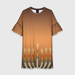 Детское платье Уютная Ханука и звезда Давида