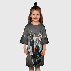 Платье клеш для девочки Stray Kids Maxident harbor, цвет: 3D-принт — фото 2