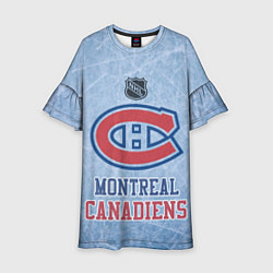 Платье клеш для девочки Montreal Canadiens - NHL, цвет: 3D-принт