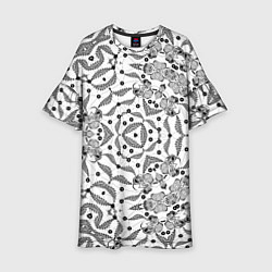 Детское платье Орнамент цветочный кружевной