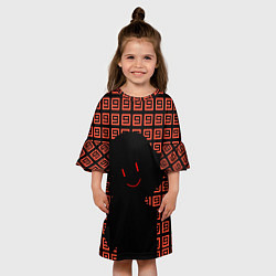 Платье клеш для девочки Undertale - Frisk smile, цвет: 3D-принт — фото 2