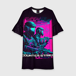 Детское платье Cs Go neon