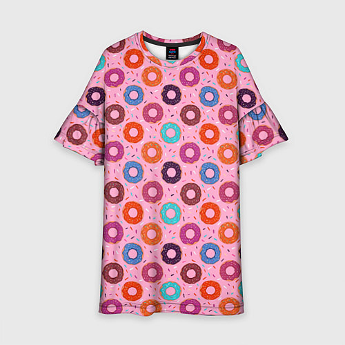 Детское платье Вкусные пончики / 3D-принт – фото 1