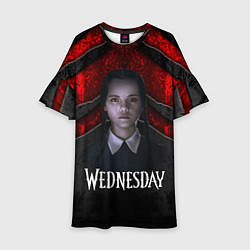 Детское платье Wedneday black and red