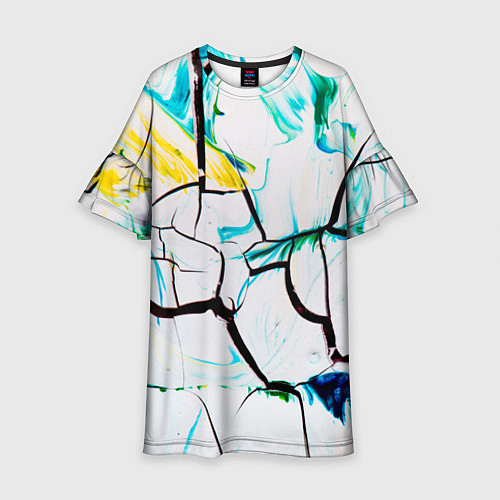 Детское платье Абстракция лед / 3D-принт – фото 1