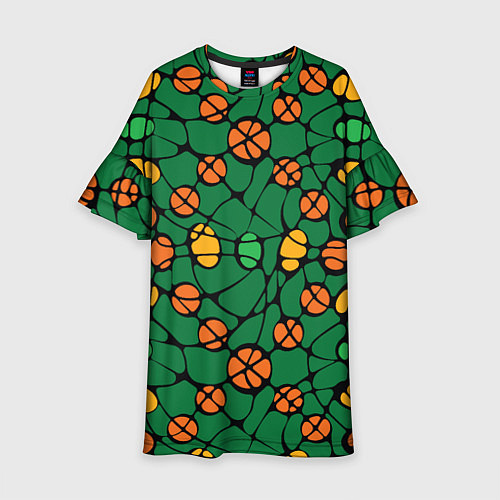 Детское платье Контрастный абстрактный узор / 3D-принт – фото 1