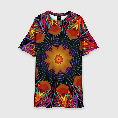 Детское платье Орнамент яркий Мандала / 3D-принт – фото 1
