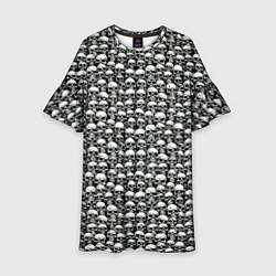 Детское платье Узор из черепов