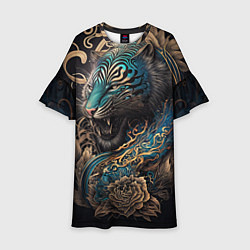 Детское платье Тигр Irezumi