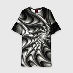 Детское платье Abstract fractal grey