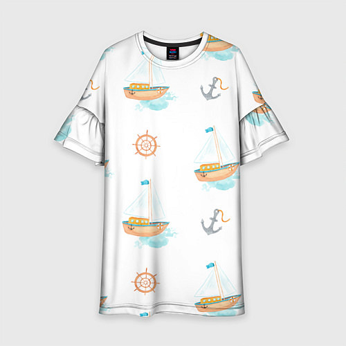 Детское платье Мечты о море / 3D-принт – фото 1