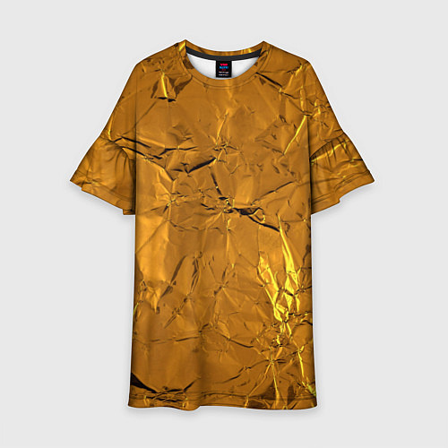 Детское платье Золотое стекло / 3D-принт – фото 1