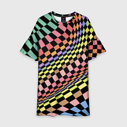 Детское платье Colorful avant-garde chess pattern - fashion