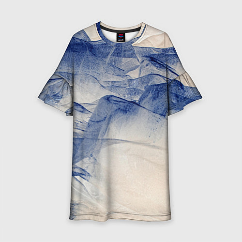 Детское платье Горы скалы в тумане / 3D-принт – фото 1