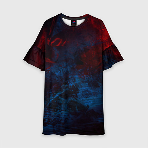 Детское платье Космическая абстракция битва / 3D-принт – фото 1