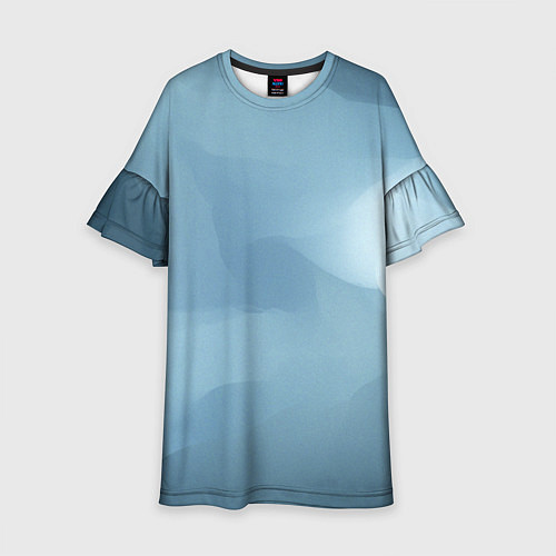 Детское платье Синий туман / 3D-принт – фото 1