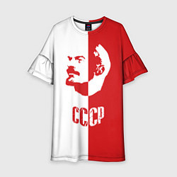 Детское платье Красно белый Ленин