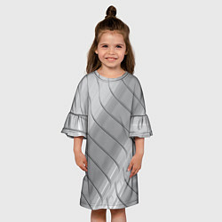 Платье клеш для девочки Металлическое покрытие, цвет: 3D-принт — фото 2