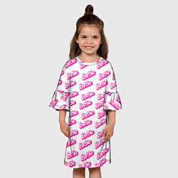 Платье клеш для девочки Барби Паттерн, цвет: 3D-принт — фото 2