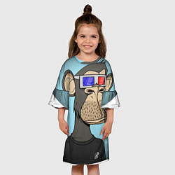 Платье клеш для девочки NFT, цвет: 3D-принт — фото 2