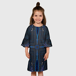 Платье клеш для девочки Наносхема, цвет: 3D-принт — фото 2