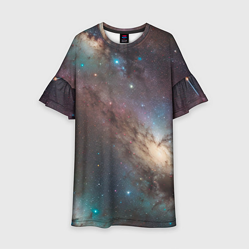 Детское платье Бескрайняя Вселенная / 3D-принт – фото 1