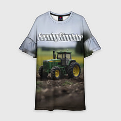Детское платье Farming Simulator - Игрушечный зеленый