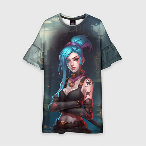 Детское платье Jinx league of legends / 3D-принт – фото 1