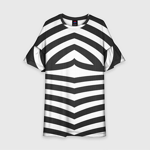 Детское платье Классическая полоска костюма Барби / 3D-принт – фото 1