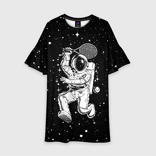 Детское платье Space tennis - astronaut / 3D-принт – фото 1