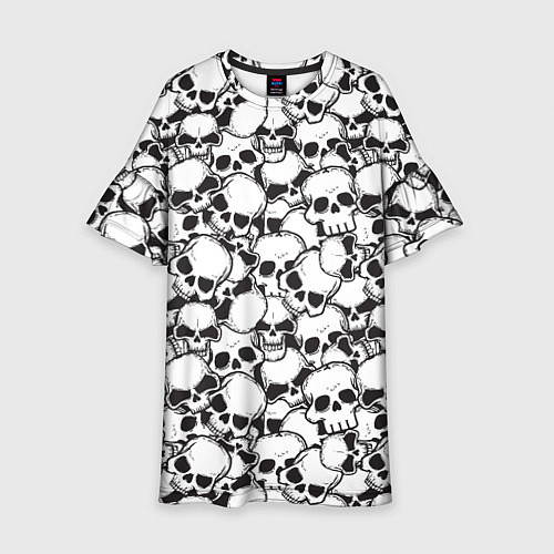 Детское платье Черепа - смерть / 3D-принт – фото 1