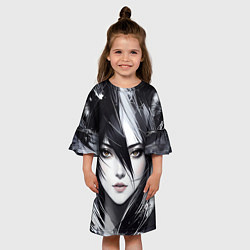 Платье клеш для девочки Аниме девушка-лиса, цвет: 3D-принт — фото 2