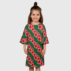 Платье клеш для девочки Фишки для ставок, цвет: 3D-принт — фото 2