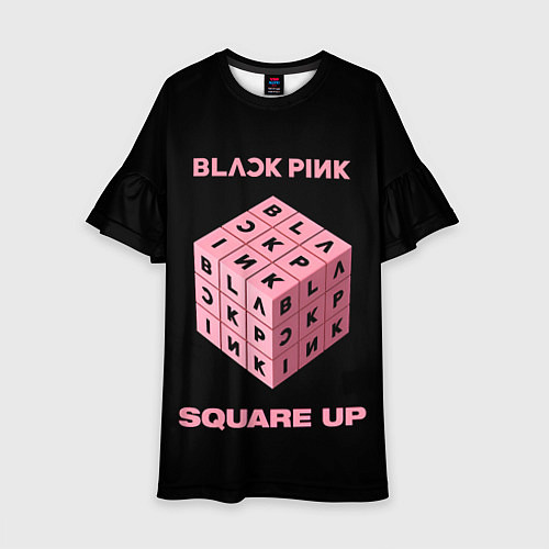 Детское платье Blackpink Square up / 3D-принт – фото 1