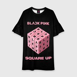 Платье клеш для девочки Blackpink Square up, цвет: 3D-принт
