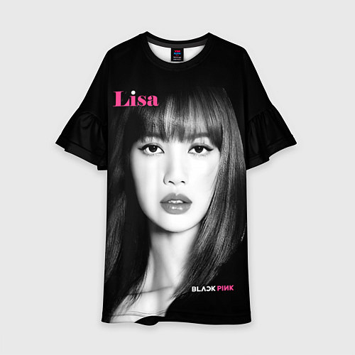 Детское платье Blackpink Lisa Portrait / 3D-принт – фото 1