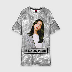 Платье клеш для девочки Jisoo BlackPink, цвет: 3D-принт