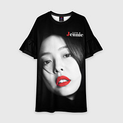 Детское платье Blackpink Jennie Red lips