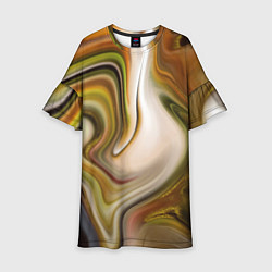 Платье клеш для девочки Mood waves, цвет: 3D-принт