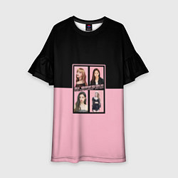 Детское платье Черно-розовые K-pop группа