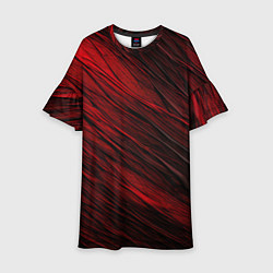 Детское платье Black red texture