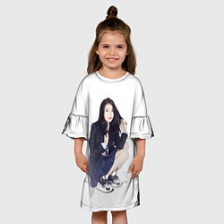Платье клеш для девочки Красотка АйЮ - IU, цвет: 3D-принт — фото 2