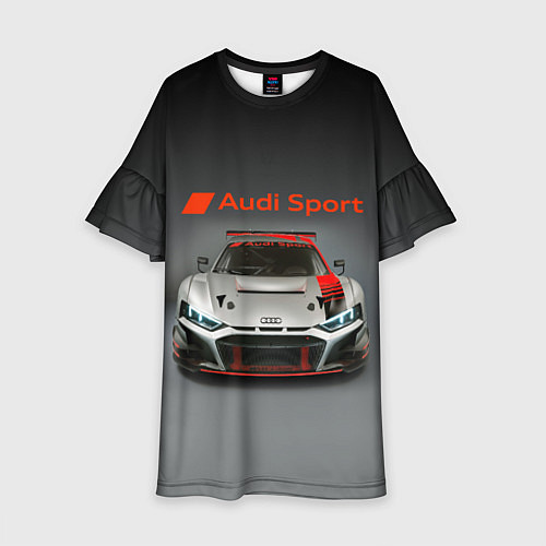Детское платье Audi sport - racing car - extreme / 3D-принт – фото 1