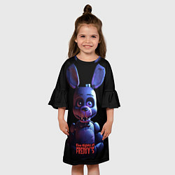 Платье клеш для девочки Злой Бонни, цвет: 3D-принт — фото 2
