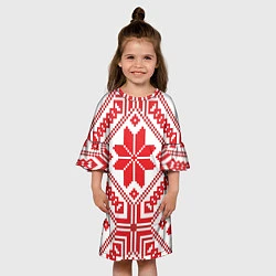 Платье клеш для девочки Национальный, цвет: 3D-принт — фото 2