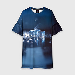 Детское платье Кубики льда с дымком